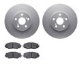 Dynamic Friction Co 4502-76138, Geospec Rotors with 5000 Advanced Brake Pads, Silver 4502-76138